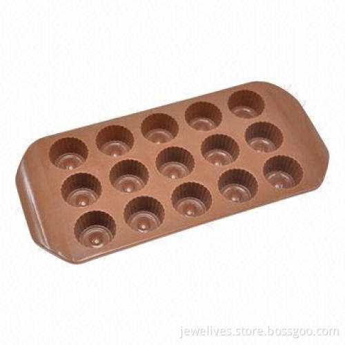 Classic round silicone chocolate molds with 15 cavity